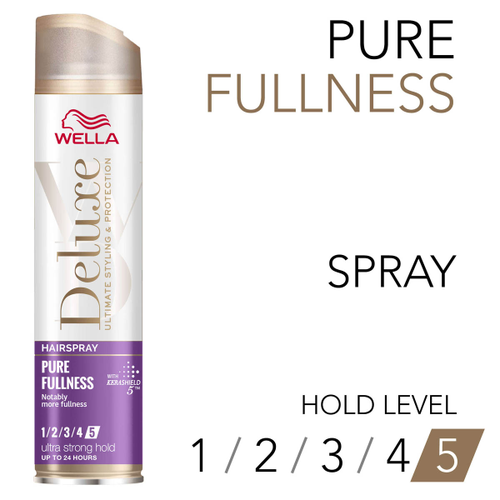 Fixativ pentru par Wella Deluxe Pure Fullness 5/5, pentru un par mai plin, 250 ml