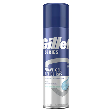 Gillette Gel de ras Series revitalizant cu Ceai Verde 200 ml