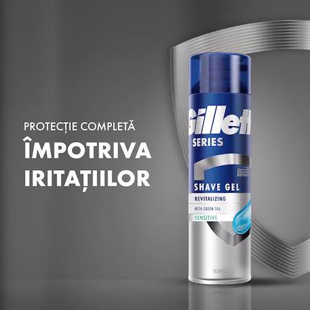 Gillette Gel de ras Series revitalizant cu Ceai Verde 200 ml