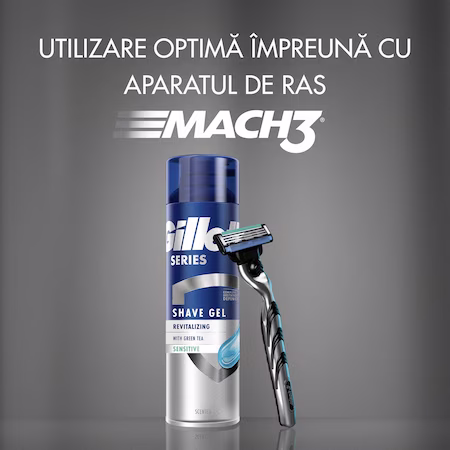Gillette Gel de ras Series revitalizant cu Ceai Verde 200 ml
