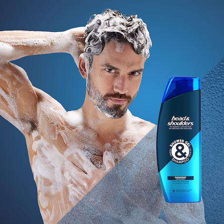 Head & Shoulders Gel de dus si sampon anti-matreata Energizing cu minerale marine 360 ml