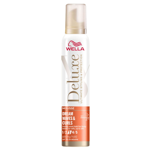 Spuma de par pentru bucle Wella Deluxe Dream Waves & Curls, fixare puternica, 200 ml