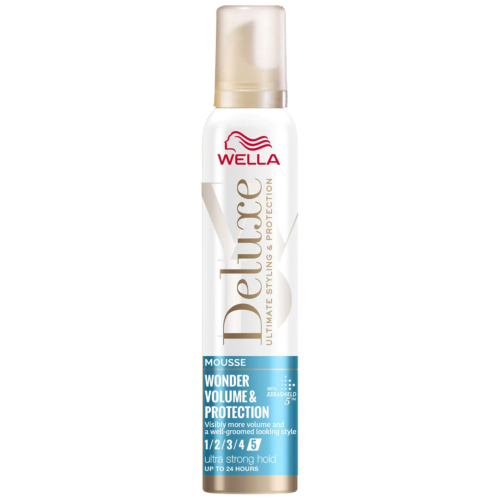 Spuma de par pentru volum si protectie Wella Deluxe Wonder Volume & Protection, 200 ml