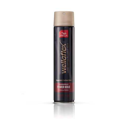 Wellaflex Black Power Hold 5:5, fixativ pentru coafat cu fixare ultra puternica, 250 ml - 1 Wellaflex Black Power Hold 5/5, fixativ pentru coafat cu fixare ultra puternica, 250 ml