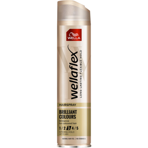 Wellaflex Fixativ Brilliant Colours 3:5, pentru coafat cu fixare puternica, 250 ml - 1 Wellaflex Fixativ Brilliant Colours 3/5, pentru coafat cu fixare puternica, 250 ml