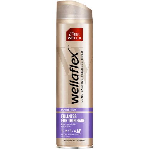 Wellaflex Fixativ Fullness for thin hair 5/5, pentru coafat cu fixare foarte puternica, 250 ml