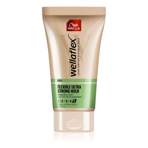 Wellaflex Gel de par Flexible Ultra Strong Hold 5:5, pentru fixare foarte puternica, 150 ml Wellaflex Gel de par Flexible Ultra Strong Hold 5/5, pentru fixare foarte puternica, 150 ml