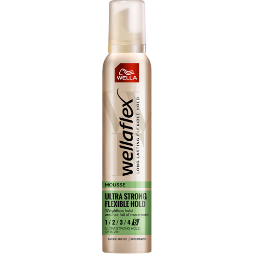 Wellaflex Spuma de par Flexible Ultra Strong Hold 5/5, pentru fixare foarte puternica, 200 ml