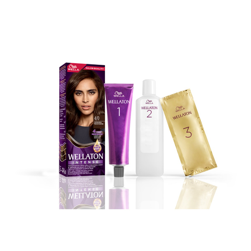 Wellaton Vopsea de par permanenta 4/0 Saten mediu 110 ml