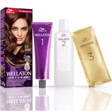 Wellaton Vopsea de par permanenta 5/0 Saten deschis 110 ml