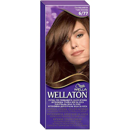 Wellaton Vopsea de par permanenta 6:77 Ciocolata amaruie 110 ml Wellaton Vopsea de par permanenta 6/77 Ciocolata amaruie 110 ml