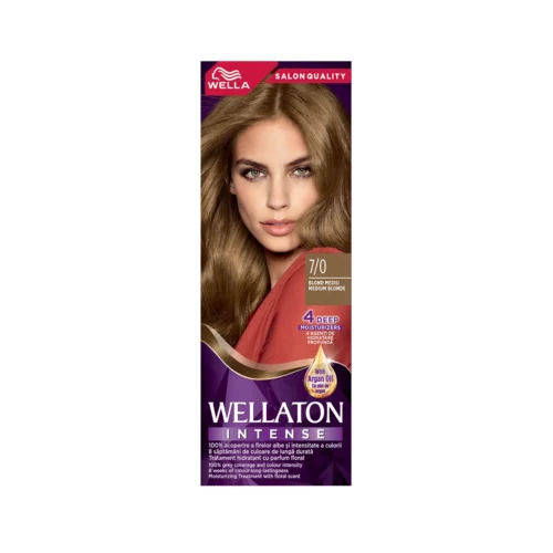 Wellaton Vopsea de par permanenta 7/0 Blond mediu 110 ml