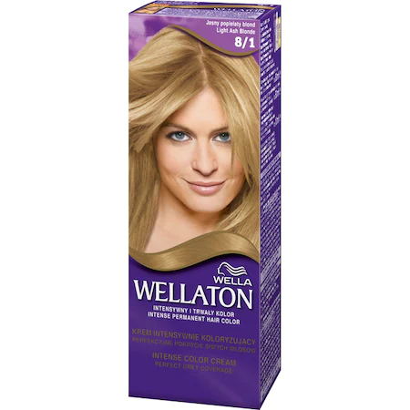 Wellaton Vopsea de par permanenta 8:1 Blond cenusiu deschis 110 ml Wellaton Vopsea de par permanenta 8/1 Blond cenusiu deschis 110 ml