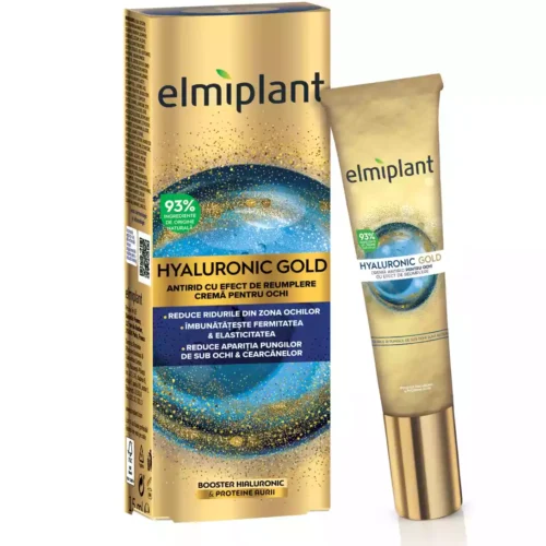 Elmiplant Crema pentru ochi Hyaluronic Gold, 15 ml Elmiplant Crema pentru ochi Hyaluronic Gold, 15 ml