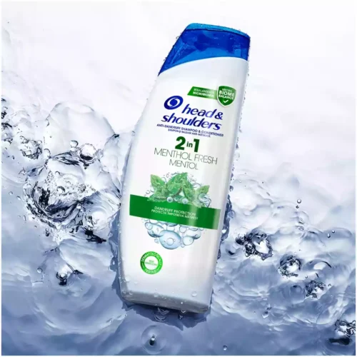 Head&Shoulders Sampon anti-matreata Menthol 2-in-1 pentru par gras, 400 ml