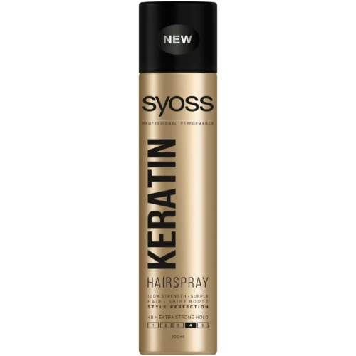 Syoss Fixativ Keratin Style Perfection pentru fixare puternica, 300 ml