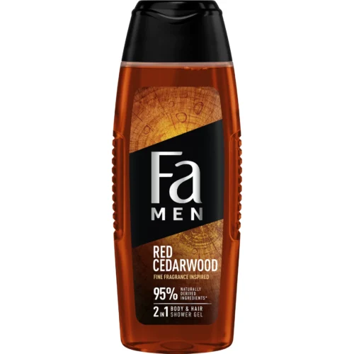 Fa Gel de dus Men Red Cedarwood 2 in 1, cu parfum lemnos, 400 ml Fa Gel de dus Men Red Cedarwood 2 in 1, cu parfum lemnos, 400 ml