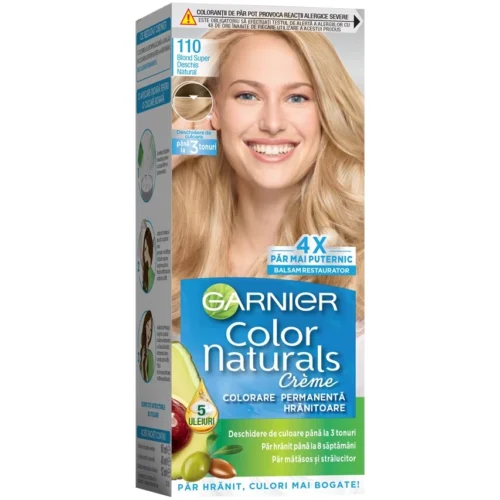Garnier Vopsea de par permanenta Color Naturals 110 Blond Super Deschis Natural, 112 ml