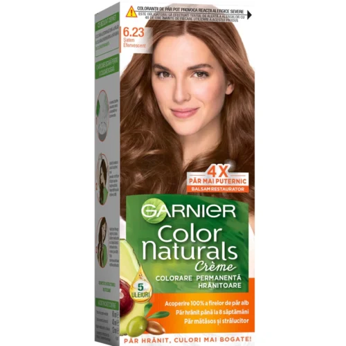 Garnier Vopsea de par permanenta Color Naturals 6.23 Saten Efervescent, 112 ml Garnier Vopsea de par permanenta Color Naturals 6.23 Saten Efervescent, 112 ml