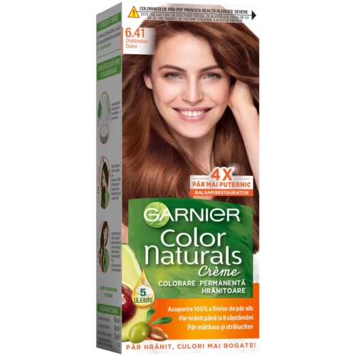 Garnier Vopsea de par permanenta Color Naturals 6.41 Chihlimbar Dulce, 112 ml