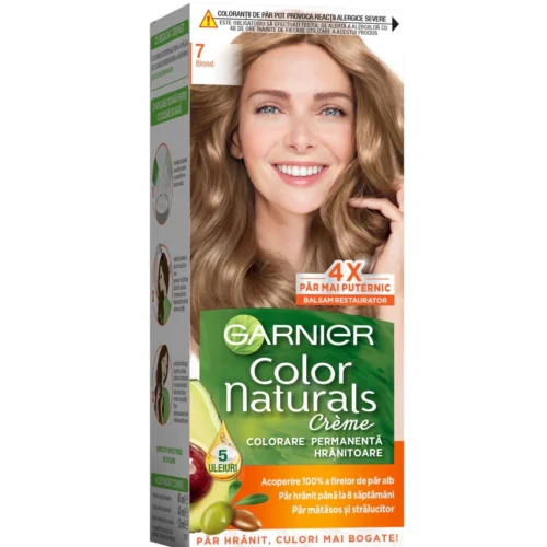 Garnier Vopsea de par permanenta Color Naturals 7 Blond, 112 ml