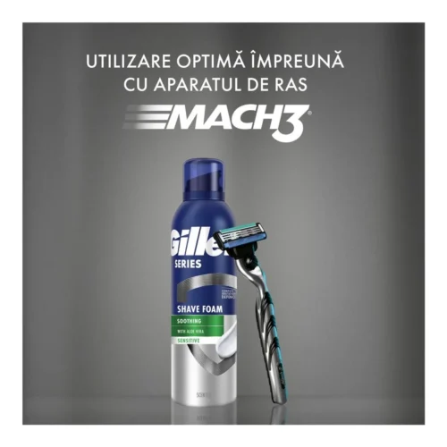 Gilette Spuma de ras Soothing Aloe Vera 200ml