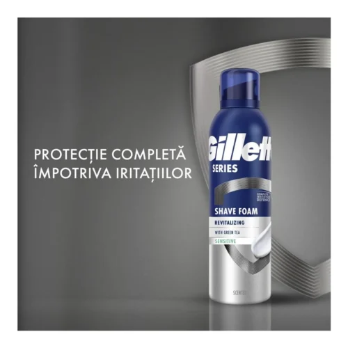 Gilette Spumă de ras revitalizantă, 200 ml