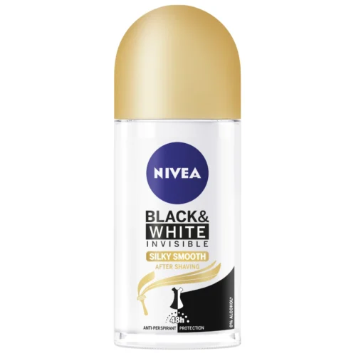 Nivea Deodorant roll-on Black&White Silky Smooth, 50 ml