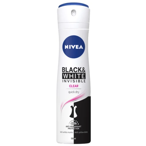 Nivea Deodorant spray Invisible for Black&White Clear, 150 ml