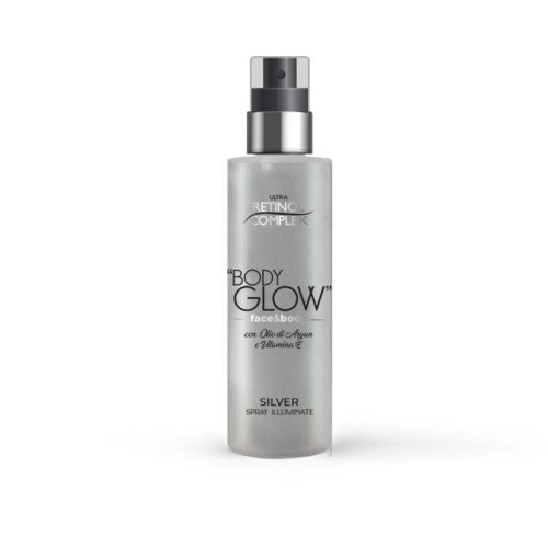 Retinol Complex Body Glow - Spray iluminator cu efect argintiu, 200ml