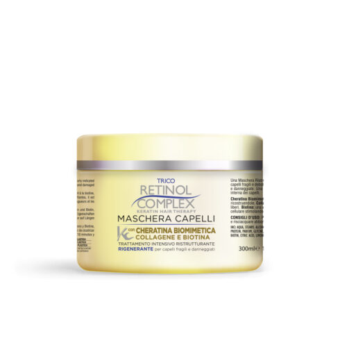 Masca de păr cu cheratină biomimetică și colagen regenerator