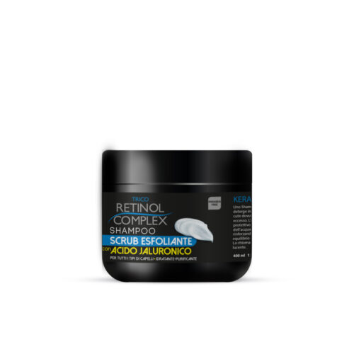 Retinol Complex Shampoo Scrub Exfoliant cu Acid Hialuronic, 400ml Retinol Complex Shampoo Scrub Exfoliant cu Acid Hialuronic, 400ml