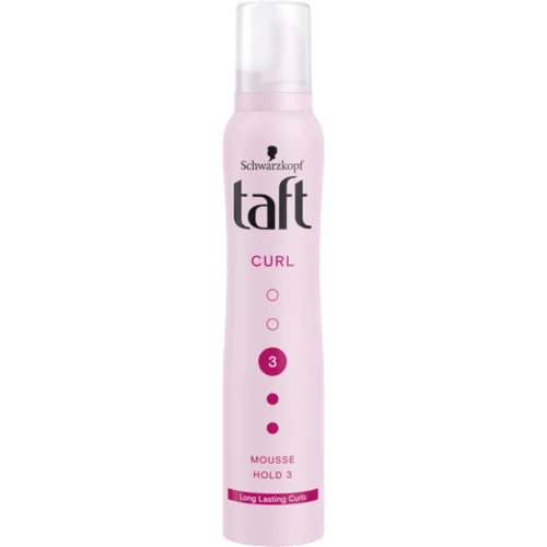 Taft Spuma Curl, pentru par cret sau cu bucle, nivel fixare 3, 200 ml
