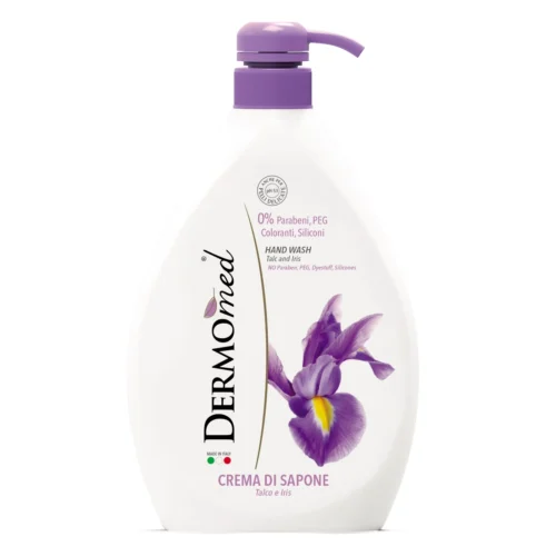 Dermomed Sapun lichid crema cu talc si iris, 1000 ml Dermomed Sapun lichid crema cu talc si iris, 1000 ml