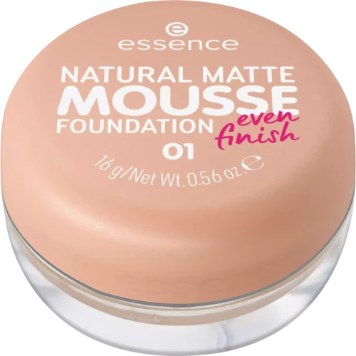 Essence Fond de ten Natural Matte Mousse 01, 16g