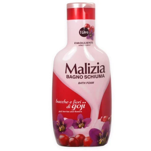 Malizia Spumant de Baie cu Extract din Fructe de Goji, 1 L Malizia Spumant de Baie cu Extract din Fructe de Goji, 1 L