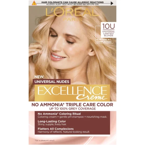 L'Oreal Paris Vopsea de Par Permanenta fara Amoniac Excellence Universal Nudes 10U Lightest Blonde