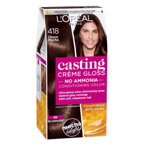 L'Oreal Paris Vopsea de par Casting Creme Gloss 418 Choco Mocha - fara amoniac