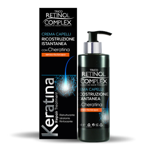 Retinol Complex Cremă restructurantă pentru păr cu cheratină 100ml Retinol Complex Cremă restructurantă pentru păr cu cheratină 100ml