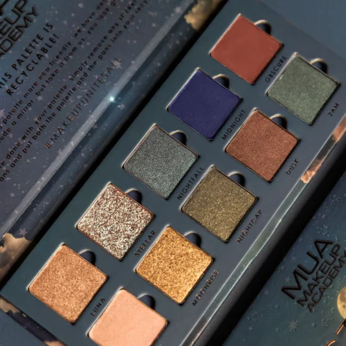MUA MAKEUP ACADEMY Paleta de Fard de Pleoape Nocturnal - 10 Nuanțe