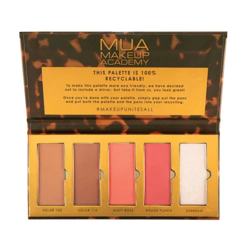 MUA MAKEUP ACADEMY Paleta de farduri Golden Hour
