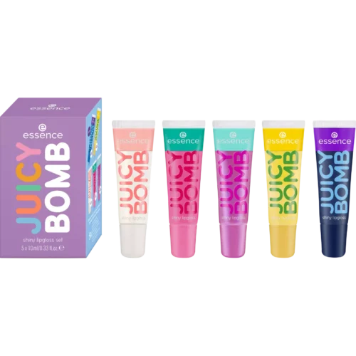 Essence Set Lipgloss cu cinci arome pentru buze ultra-strălucitoare - 2 Essence Set Lipgloss cu cinci arome pentru buze ultra-strălucitoare