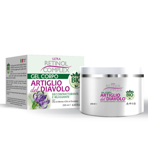 Retinol Complex Gel organic pentru corp cu gheara diavolului 250ml Retinol Complex Gel organic pentru corp cu gheara diavolului 250ml