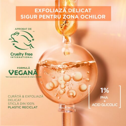 Garnier Apa micelara Skin Naturals cu efect exfoliant delicat, 400 ml
