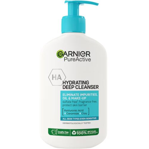 Garnier Gel de curatare hidratant Hydrating Deep Cleanser cu Acid Hialuronic, 250 ml