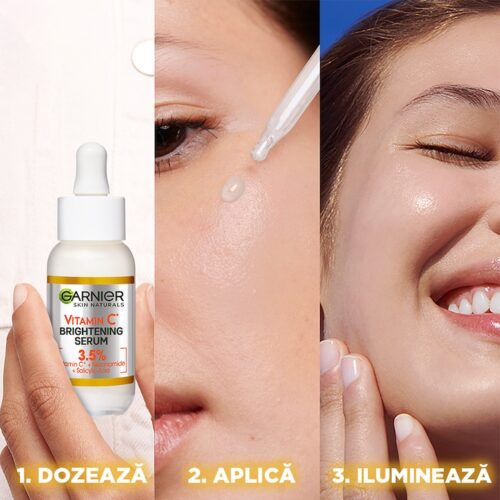 Garnier Serum cu Vitamina C Skin Naturals cu efect de stralucire, 30 ml