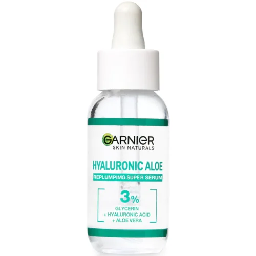 Garnier Serum cu acid hialuronic Skin Naturals Hyaluronic Aloe pentru reumplerea tenului, 30 ml