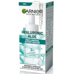 Garnier Serum cu acid hialuronic Skin Naturals Hyaluronic Aloe pentru reumplerea tenului, 30 ml