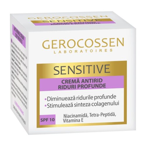 Gerocossen Crema antirid riduri profunde SPF 10 Sensitive 50 ml Gerocossen Crema antirid riduri profunde SPF 10 Sensitive 50 ml