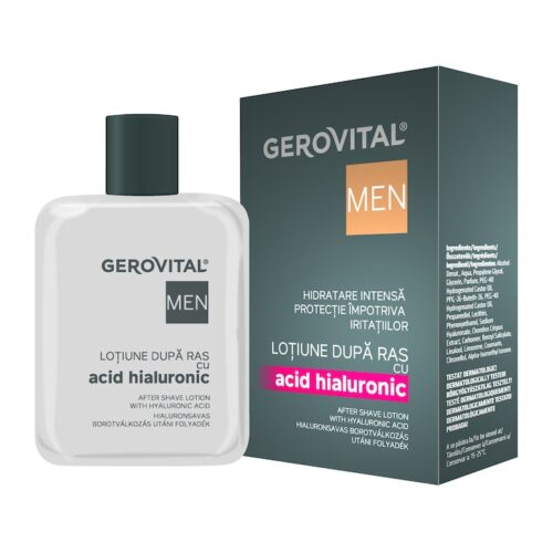 Gerovital Lotiune dupa ras Men cu acid hialuronic, 100 ml